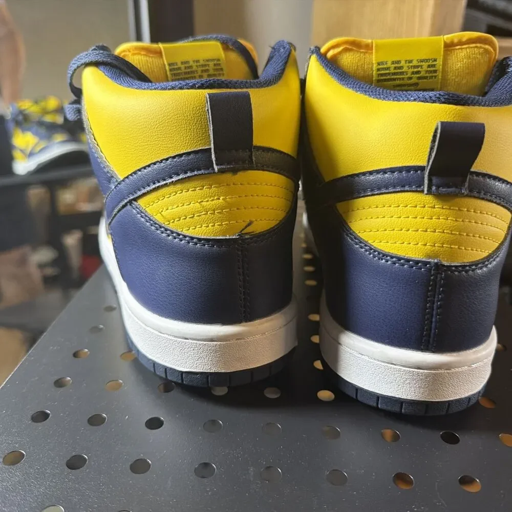 Nike Dunk High Michigan Varsity Maize Blue Cz8149-700 Size 10.5